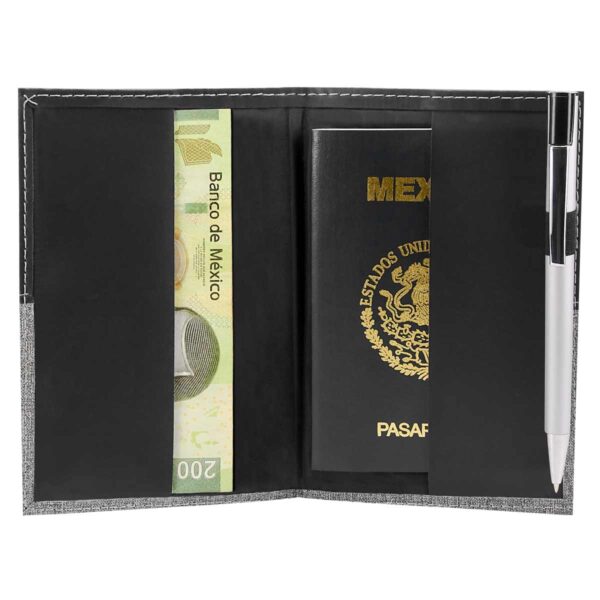 PORTA PASAPORTE BROOME NEGRO - Imagen 2