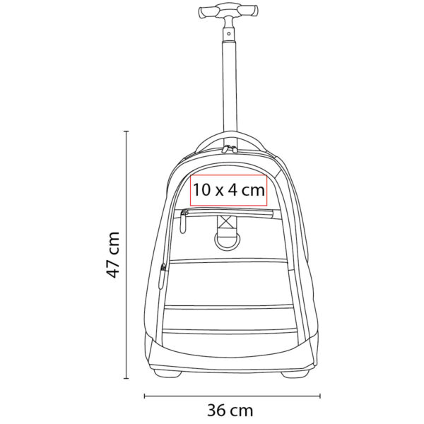 MOCHILA TROLLEY KRONBERG NEGRO - Imagen 7
