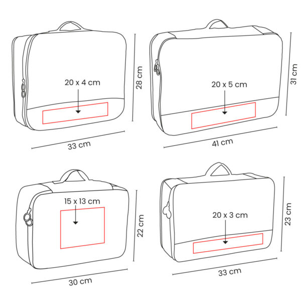 SET ORGANIZADOR DE VIAJE DEVIKA - Imagen 5