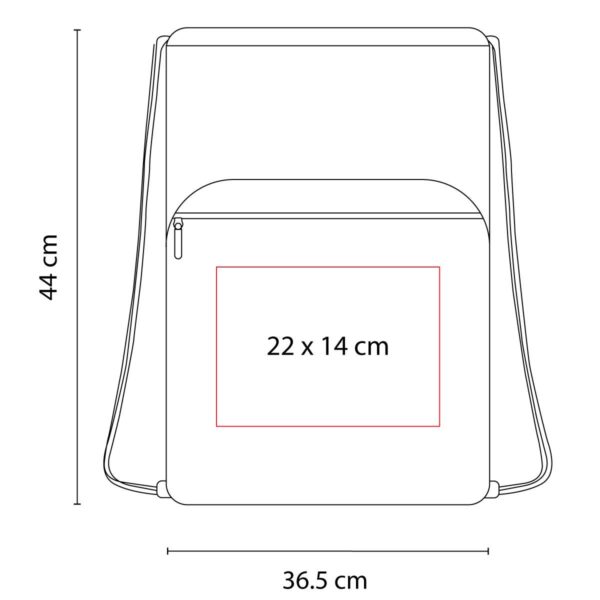 BOLSA-MOCHILA KARLOVAC ROJO - Imagen 5